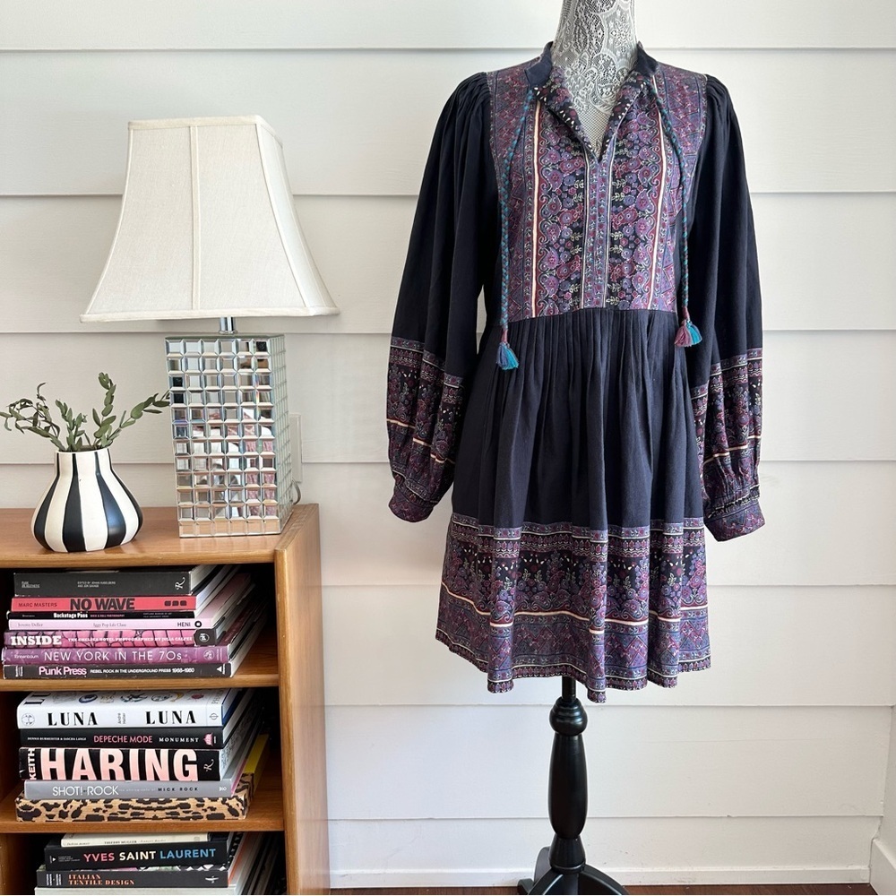 Sea New York Iris Adella Print Tunic Dress Boho Bohemian Dress - Picture 5 of 13